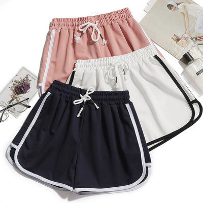 1pcs Summer Women Casual Solid Shorts Girl Gym Workout Shorts Pants Ladies Mid Waisted Yoga Short Student Loose Shorts S-3XL