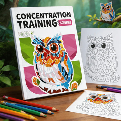 Children's Fun Coloring Book, 48 Pages with Colorful Pages and Number Instructions, Interactive Activity Coloring Book