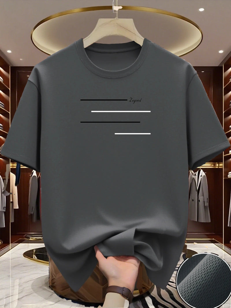 Round Neck Running Tshirt Men Thin Top Legend Print Quick Dry Short Sleeve Breathable Fitness Sports T-shirt Wear for all Season