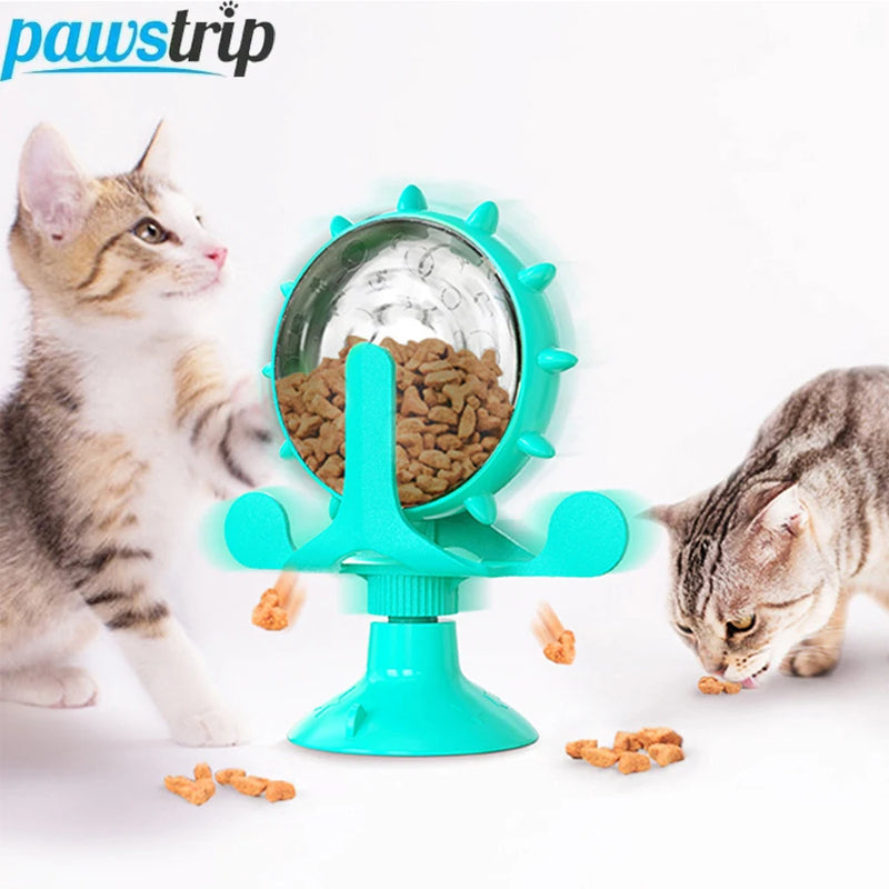 Puzzle Pet Slow Food Toy for Small Dogs Cats Interactive Cat Treat Leaking Toy Rotating Puppy Food Treat Dispenser Pet Supplies