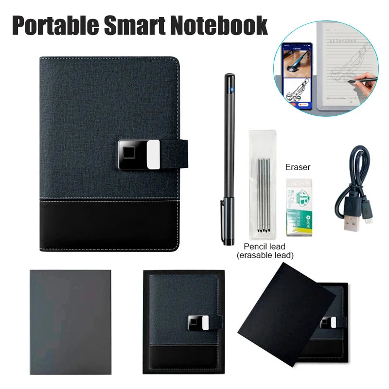 Digital Handwriting Note Book Smart Sync Pen Diary Writing Set Cloud Notebook AI,Voice Drawing Bluetooth Real-time Transmission