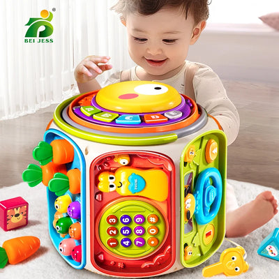 Giocattolo per cellulare per bambini Altoparlante musicale mobile con luci e suoni, giocattolo educativo per lo sviluppo per bambini da 12 mesi in su