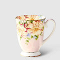 High Quality Ivory Porcelain Elegant Coffee Cup,Ceramic Mugs Luxury British Style Afternoon Tea Cup,office mug