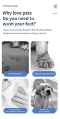 Automatic Portable Electric Pet Foot Washing Machine Quick Paw Cleaner Waterproof Low Noise Cup for Pets