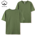 20 Colors Solid Color Summer Soft 100% Cotton Womens T-Shirts Y2K Loose Clothes Fashion Tee Tops Street Multicolor Short Sleeve
