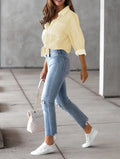 Classic Blue Striped Shirt Women 2026 Spring Streetwear Vintage Long Sleeve Blouses Female Casual Loose Single-Breasted Shirts