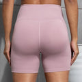 Women Shorts with Pockets Sexy Butt Lifting Fitness Cycling Tights Slim Solid Color High Waist Sports Shorts Casual Fashion Wear