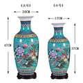 Jingdezhen Floor-standing Ceramic Large Flower Vase for Floral Arrangement Simple European-style Living Room Modern Home Decor C