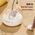 UFO Rotating Feather Cat Toy USB Charging Interactive Indoor Kitten Self Play Teaser