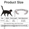 Customized Cute Glow Cat Collar Free Engraved Puppy Kitten Anti-lost Pet ID Nameplate Necklace With Bell & Moon Ornament