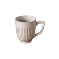 Vintage Mug  Simple Vertical Embossed Ceramic Water Cup High Aesthetic Ceramic Household Cup Couple Cup  Coffee Cup