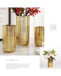 Nordic Ceramic Vase Golden Vase Flower Arrangement Pot Flower Storage Container Home Living Room Desktop Decor Friend's Gift