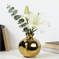 Creative Ceramic Vase Pomegranate Shaped Vase Home Office Table Decoration Crafts for Grow Plant Insert Artificial Flower Holder