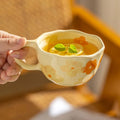 JUSTINLAU 300ml Cute Coffee Mug Ceramics Handmade Irregular Tea Cups Breakfast Milk Cup Home Desktop Cup Creative Tableware Gift