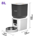 Furpipi Automatic Cat Feeder With 1080p Camera WiFi 8L Easy-clean Smartlife Tuya APP Remote Control Pet Dog Cat Kibble Dispenser