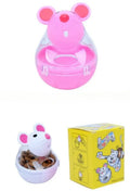Slow Feeder Cat Toy Mouse Tumbler Treat Dispenser for Cats Small Dogs Interactive Pet Puzzle Toy Leak Food Ball IQ Training