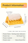 Interactive Dog Food Dispenser Toy - Puzzle Feeder with Leak-Proof Design Slow-Feeding Design & Durable PP Material for Dogs