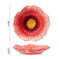 Multifunctional American Style Ceramic Flower Plate Light Luxury Modern Dining Plates Household Soup Bowls Kitchen