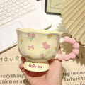 High-value birthday gifts for girls, tulip ceramic cups, gift boxes, flower mugs