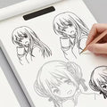 Anime Character Line Art Drawing Book for Beginners – 48 Pages of Simple Hand-Drawn Outlines for Tracing & Practice