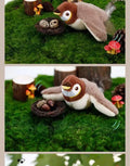 USB Rechargeable Electric Flapping Bird Cat Toy Touch Activated Squeaky Plush Toy With Catnip Interactive Play Toy For Pets