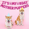 Dog Birthday Party Kit - Bandana, Hat, Bow Tie & Bday Banner for Small Dogs, Puppy Decor with It’s My Bday Signs Boy/Girl