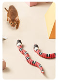 Automatic Cat Toys Interactive Smart Sensing Snake TeaseToys for Cats USB Charging Cat Accessories for Pet Cats  Game Play To
