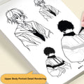Anime Character Line Art Drawing Book for Beginners – 48 Pages of Simple Hand-Drawn Outlines for Tracing & Practice