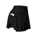 Womens Tennis Skirt with Pockets Crossover High Waisted Athletic Golf Skorts Running Workout Skirts 2 in 1 Fashion Streetwear