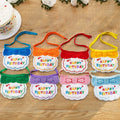 1pc Pet Bib Cats Dogs Burp Cloth Birthday Embroidery Cute Colorful Pets Supplies Bandana Party Clothing Dress Accessories TMZ