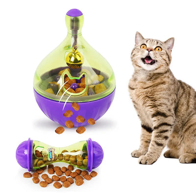 Pet Tumbler Feeder Toy Fun Leakage Food Ball for Cat Dog Puppy Kitten Feeding Exercise Training Supplies