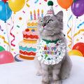 1 Pc Pet Birthday Hat Bib Set Cute Pet Party Costume For Small Medium Large Dogs Cats Pet Birthday Photo Prop
