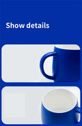 500ml Creative design Splash ink Blue Ceramic Mug Coffee Cup Couple water cup Breakfast Oatmeal Cups Festival Gift Porcelain Mug