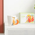 360ML 3D Fox Ceramic Cups Cartoon Animal Pattern Coffee Mugs Afternoon Tea Anti-scalding Milk Mug Home Office Kid Gifts Cup