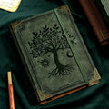 Leather Traveler's Notebook Retro Handmade Diary Portable Sketchbook Cowhide Gift Tree of Life Notebook Workbook