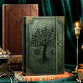 Leather Traveler's Notebook Retro Handmade Diary Portable Sketchbook Cowhide Gift Tree of Life Notebook Workbook