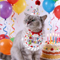 1 Pc Pet Birthday Hat Bib Set Cute Pet Party Costume For Small Medium Large Dogs Cats Pet Birthday Photo Prop