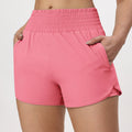 Women's Quick Dry Shorts Lining with Zip Pocket High Waisted Comfortable Shorts Sportswear
