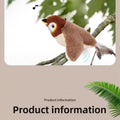 USB Rechargeable Electric Flapping Bird Cat Toy Touch Activated Squeaky Plush Toy With Catnip Interactive Play Toy For Pets