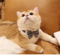 Cute Cat Collar Wool Crocheted Cats Bowtie Collar Bow Tie Pet Bib for Cats Kitten and Small Dogs Puppies Tie Accessories