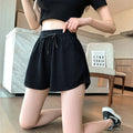 1pcs Summer Womens Casual Solid Shorts Girls Gym Workout Short Pants Ladies High Waisted Yoga Running Short Student Loose Shorts