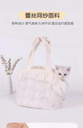 Puppy Dog Cat Bag Portable Pet Carrier Bag Breathable One-shoulder Bag Handbag Summer Travel Dog Outdoor Transport Basket Poodle