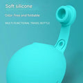 Dog Water Bottle with Removable Silicone Bowl,285ml Stainless Steel Construction, Leak-Proof for Outdoor Activities Like Walking