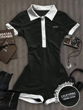 Casual and simple lapel women's jumpsuit, sleeveless, elegant and sexy lapel waist-hugging short jumpsuit
