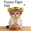 1PC Cute Tiger Fruit Cat Plush Hat Cat Puppy Cosplay Costume Pet Accessories Adjustable Comfortable Warm Headdress Pet Headwear