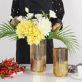 Nordic Ceramic Vase Golden Vase Flower Arrangement Pot Flower Storage Container Home Living Room Desktop Decor Friend's Gift