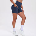 1PCS Women Shorts with Pockets Tummy Control Butt Lifting Cycling Tights Stretchy Slim Sports Shorts Summer Casual Wear