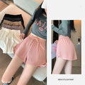 1pcs Summer Womens Casual Solid Shorts Girls Gym Workout Short Pants Ladies High Waisted Yoga Running Short Student Loose Shorts