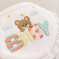 100% Cotton Pet Bib Lace Edge Bear Print Dog Bandana Saliva Towel for Small Dogs Cats Puppy Accessories