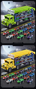 3D Rail Car - Over the Track, High Impact Flying Car - Transformed Inertial Car Puzzle Power Car Toy Set - Alloy Car Toy Set